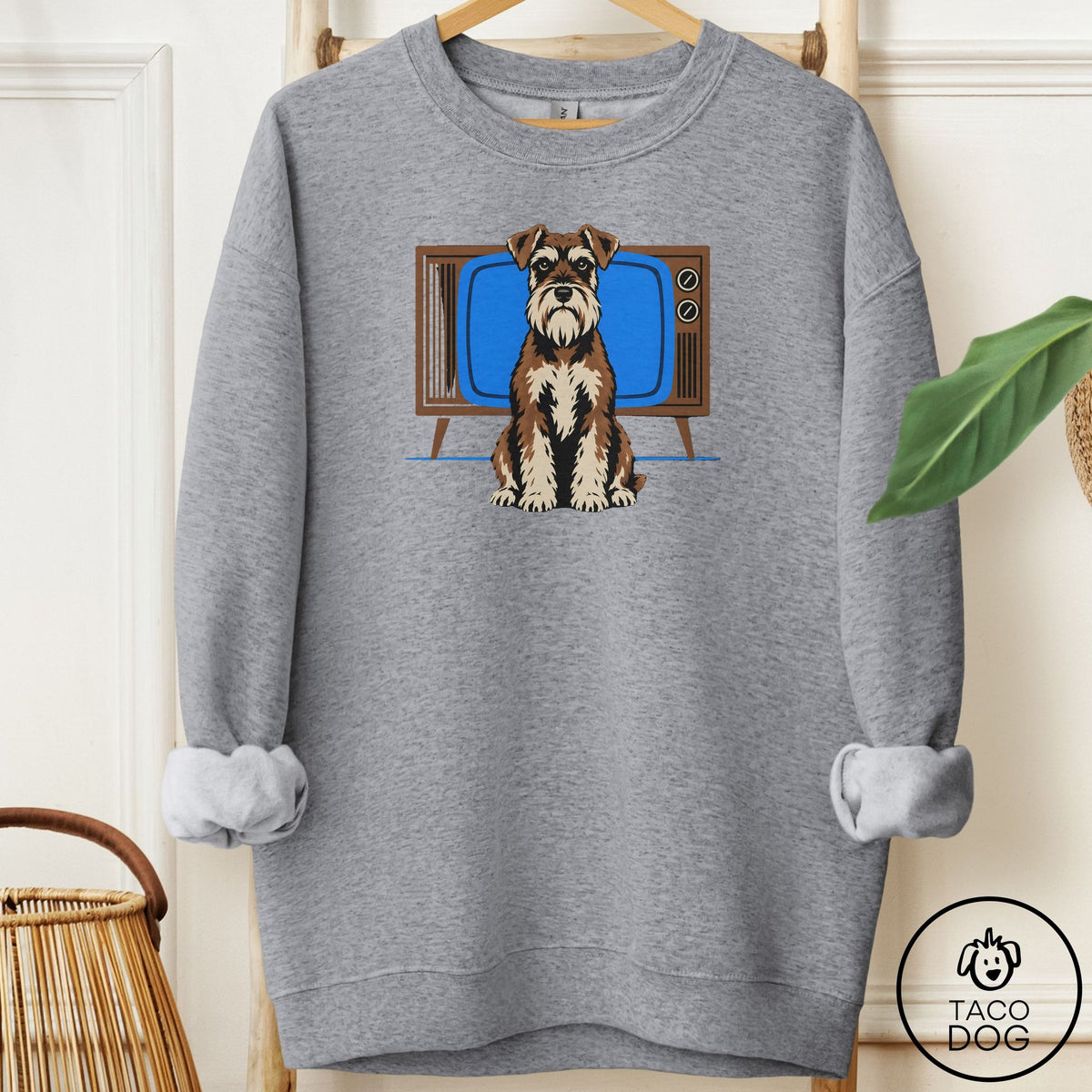 Schnauzer Program Sweatshirt Graphite Heather Taco-Dog