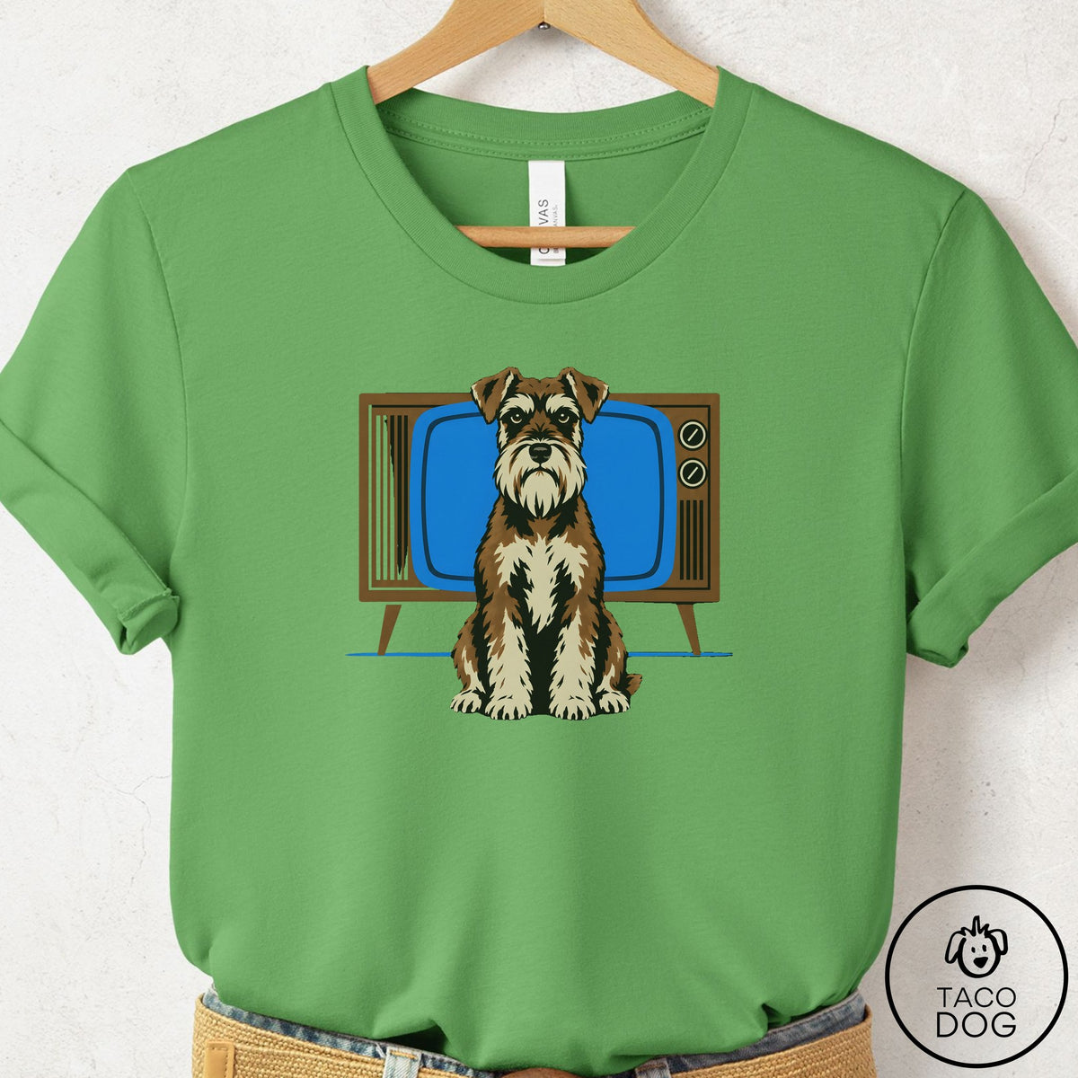 Schnauzer Program T-Shirt Leaf Taco-Dog