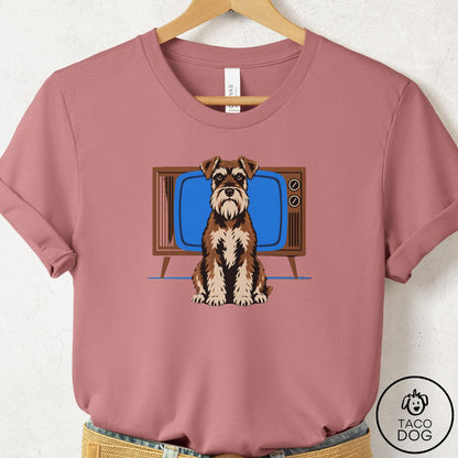 Schnauzer Program T-Shirt Mauve Taco-Dog