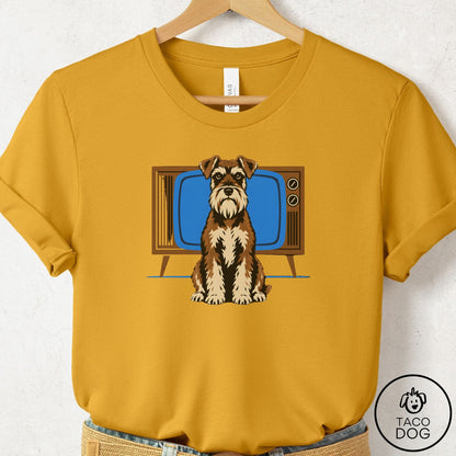 Schnauzer Program T-Shirt Mustard Taco-Dog