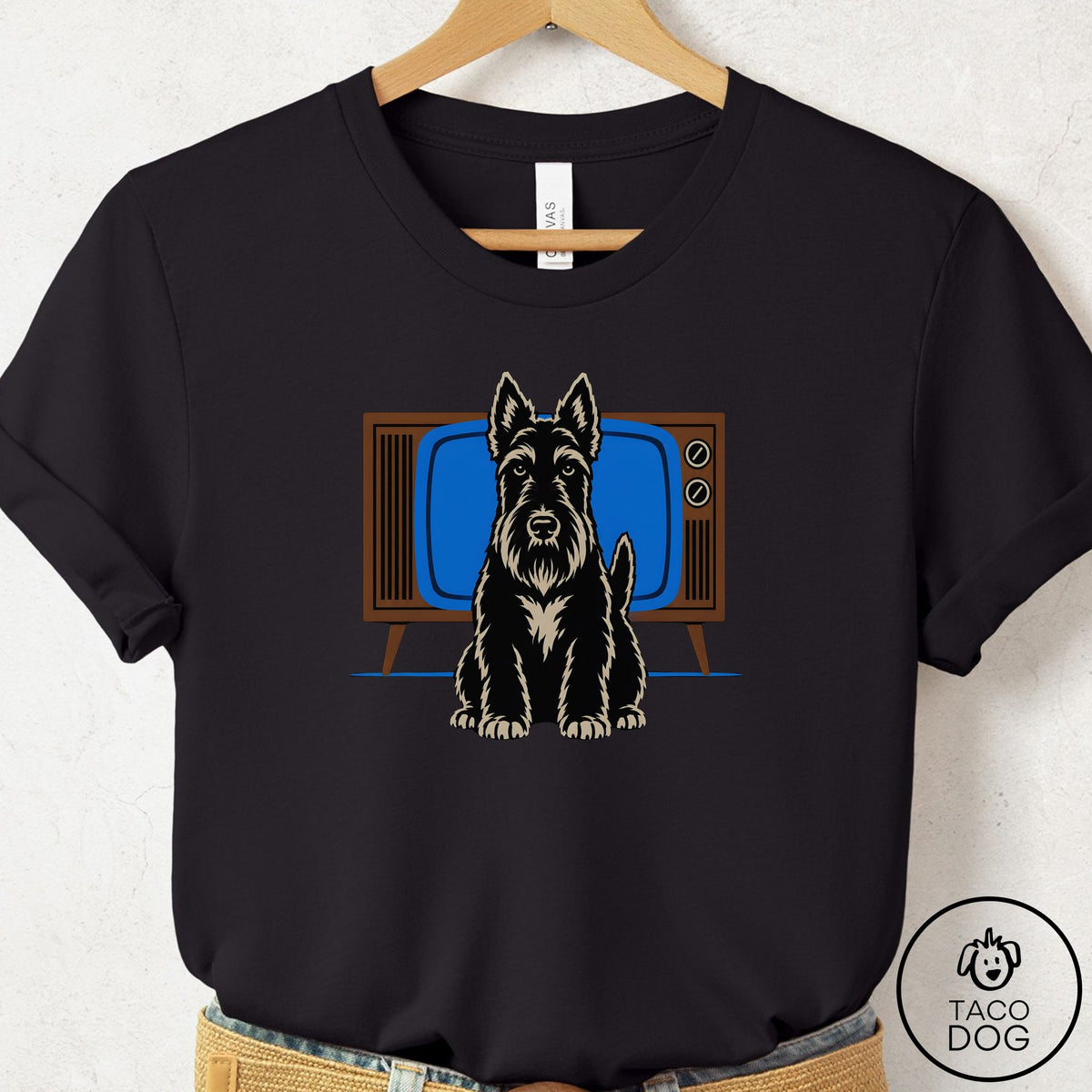 Scottie Program T-Shirt Black Taco-Dog