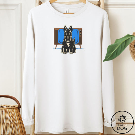 Scottie Program Long Sleeve Tee White Taco-Dog