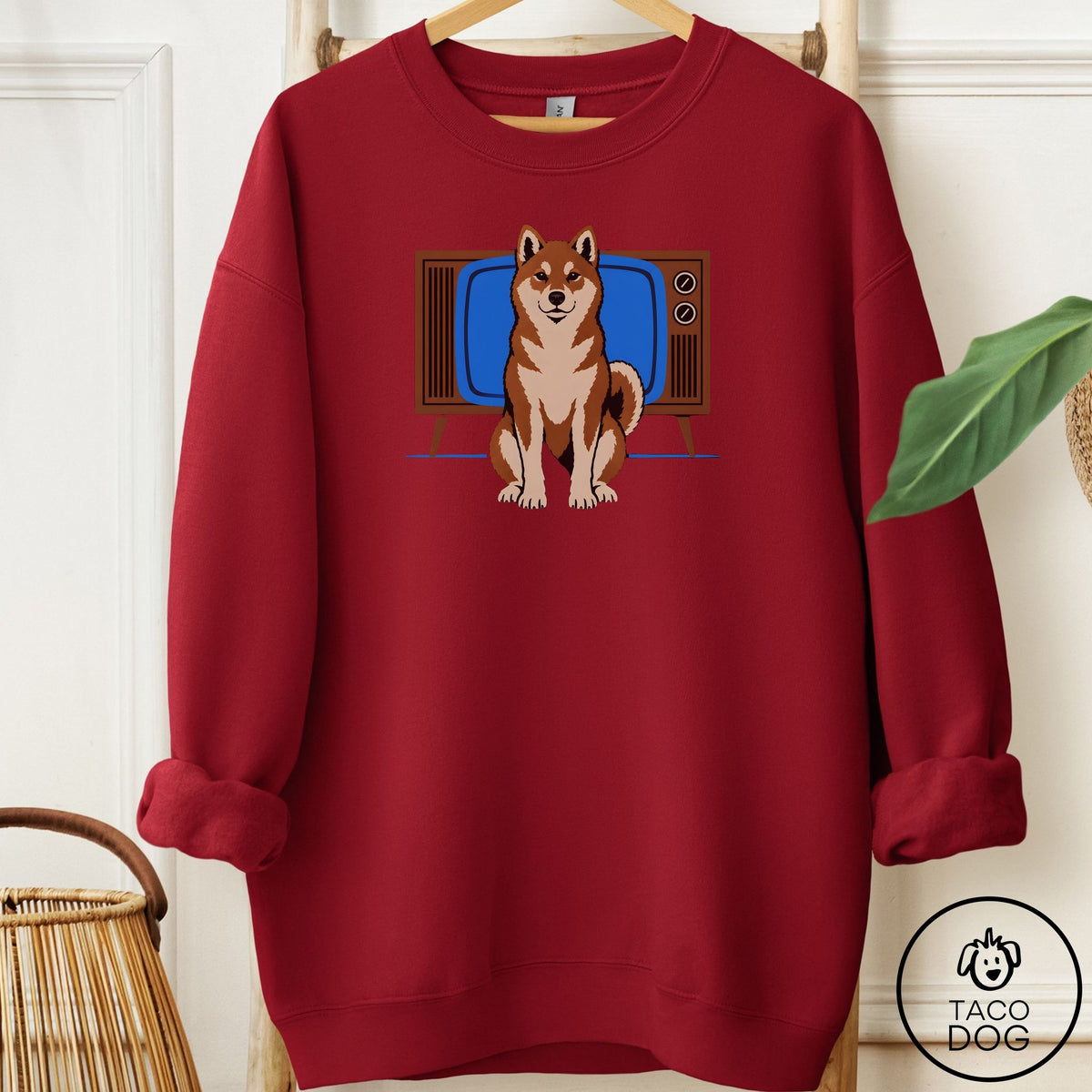 Shiba Inu Program Sweatshirt Garnet Taco-Dog