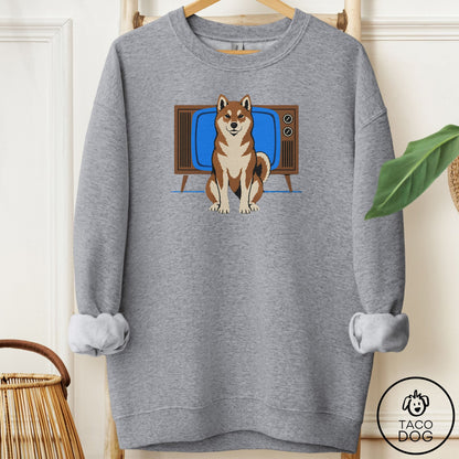 Shiba Inu Program Sweatshirt Graphite Heather Taco-Dog