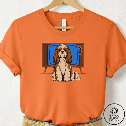 Shih Tzu Program T-Shirt Burnt Orange Taco-Dog
