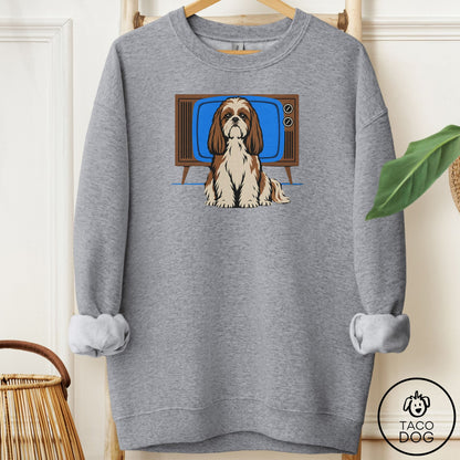 Shih Tzu Program Sweatshirt Graphite Heather Taco-Dog