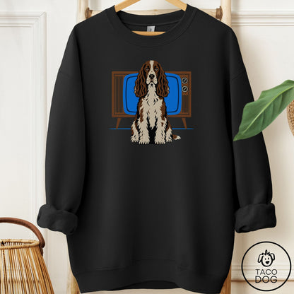 Springer Spaniel Program Sweatshirt Black Taco-Dog