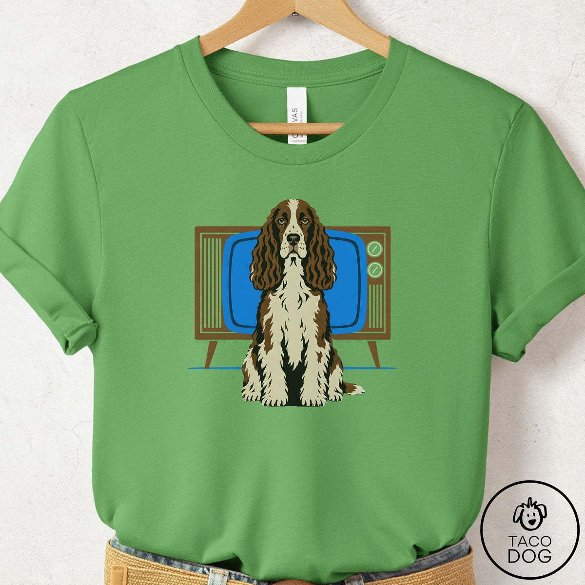 Springer Spaniel Program T-Shirt Leaf Taco-Dog