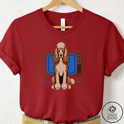 Poodle Program T-Shirt Canvas Red Taco-Dog