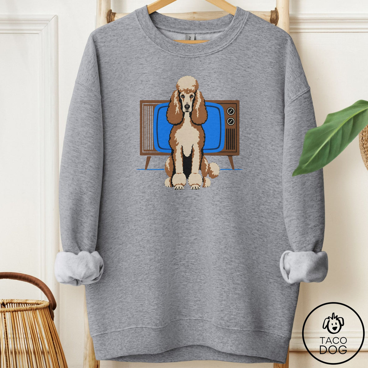 Poodle Program Sweatshirt Graphite Heather Taco-Dog