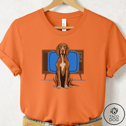 Vizsla Program T-Shirt Burnt Orange Taco-Dog