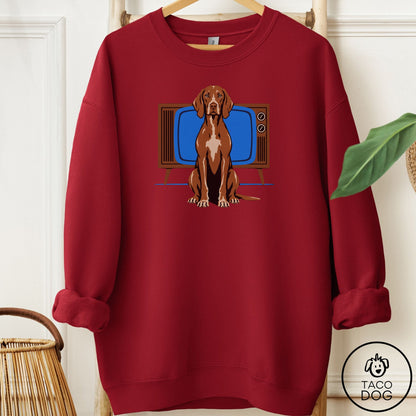 Vizsla Program Sweatshirt Garnet Taco-Dog