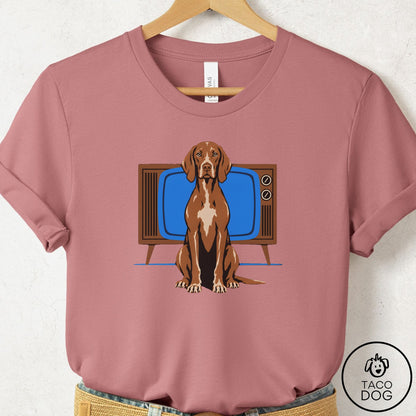 Vizsla Program T-Shirt Mauve Taco-Dog