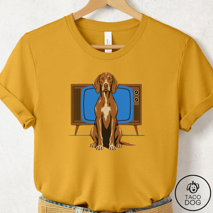 Vizsla Program T-Shirt Mustard Taco-Dog