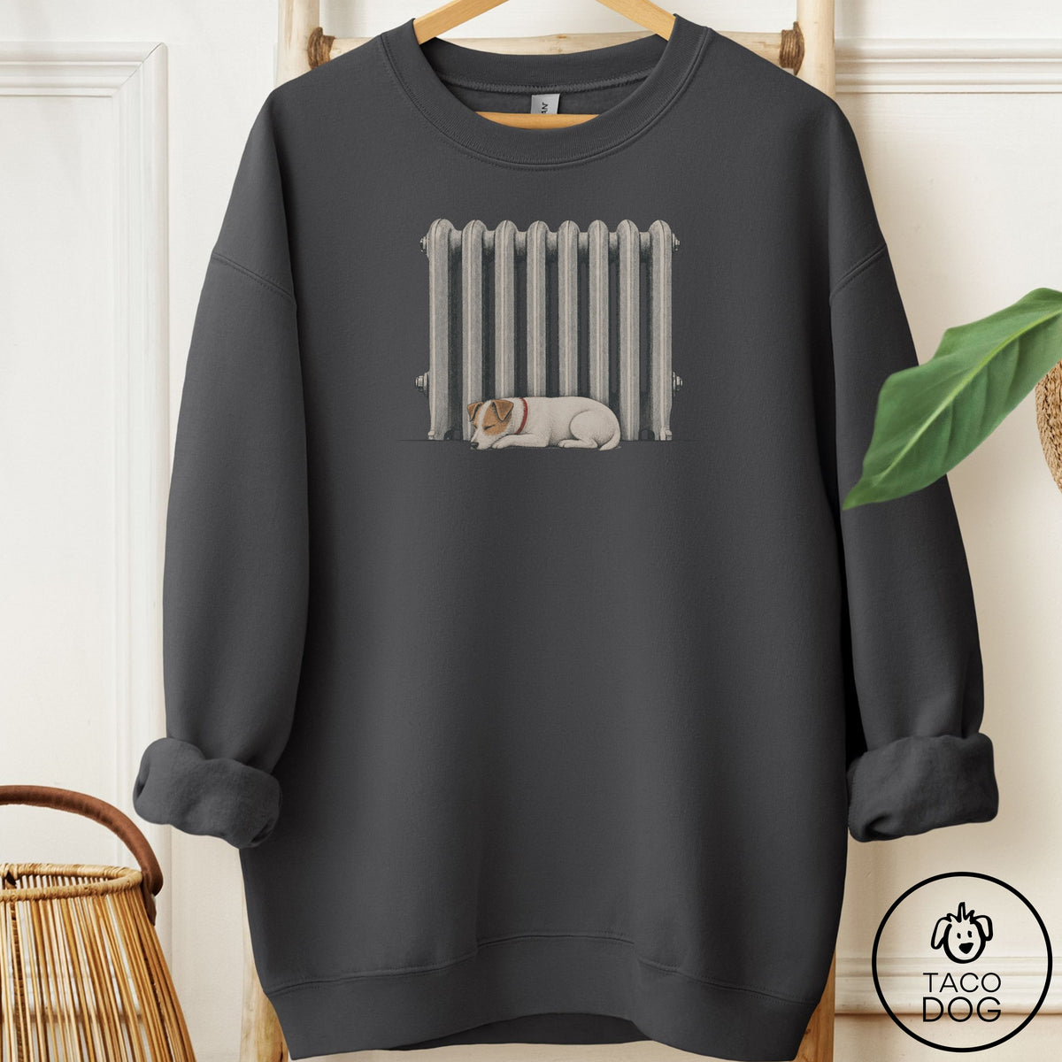Jack Russell Radiator Sweatshirt Charcoal Taco-Dog