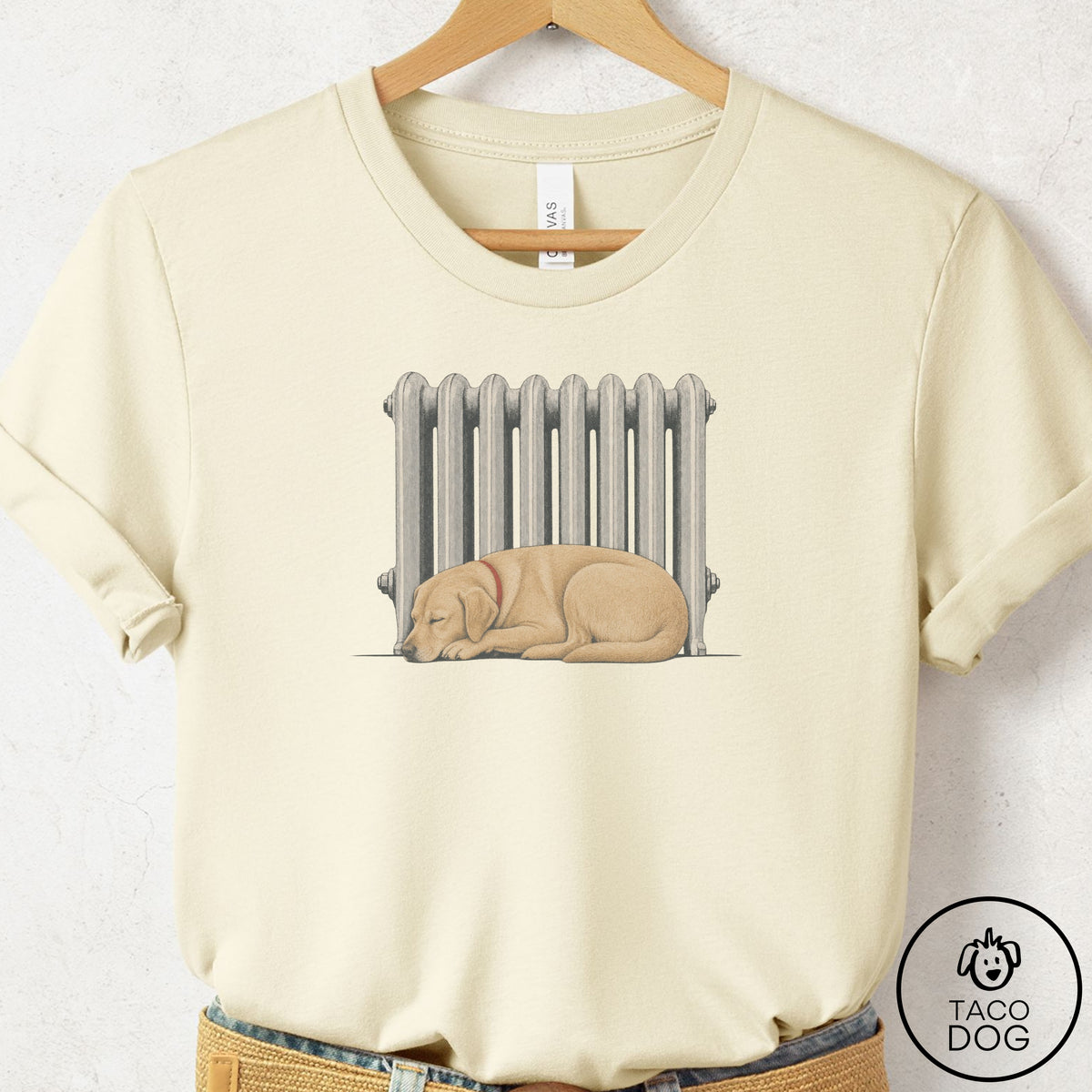 Labrador Retriever Radiator T-Shirt Natural Taco-Dog