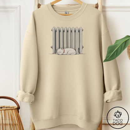 Westie Radiator Sweatshirt Sand Taco-Dog
