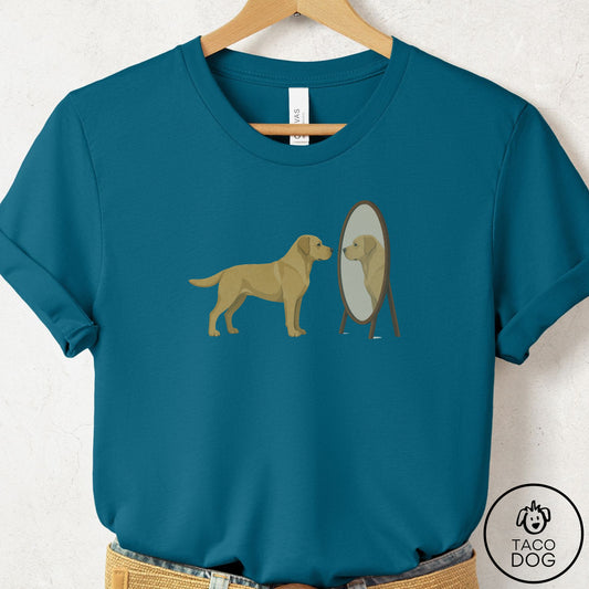 Labrador Retriever Rival T-Shirt Deep Teal Taco-Dog