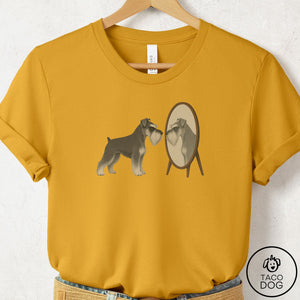 Schnauzer Rival T-Shirt Mustard Taco-Dog