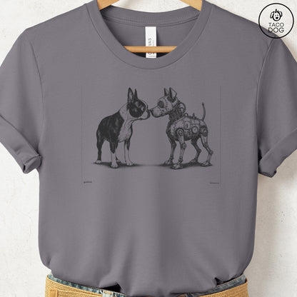 Boston Terrier Robot Dog T-Shirt Storm S Taco-Dog