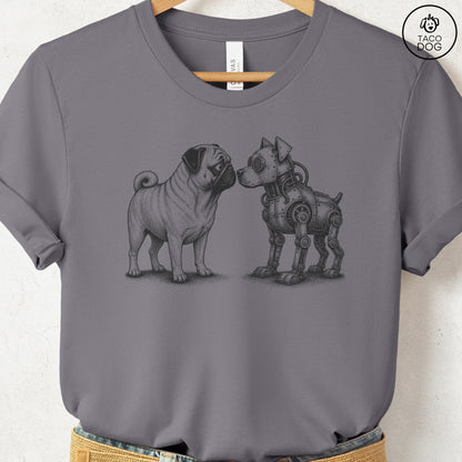 Pug Robot Dog T-Shirt Storm S Taco-Dog