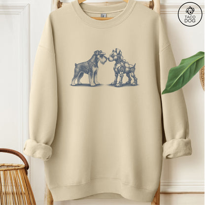 Schnauzer Robot Dog Sweatshirt Sand M Taco-Dog