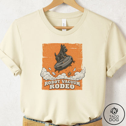 Scottie Robot Vacuum Rodeo T-Shirt Natural Taco-Dog