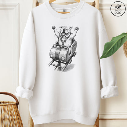 French Bulldog Frenchie Roller Coaster Sweatshirt Taco-Dog