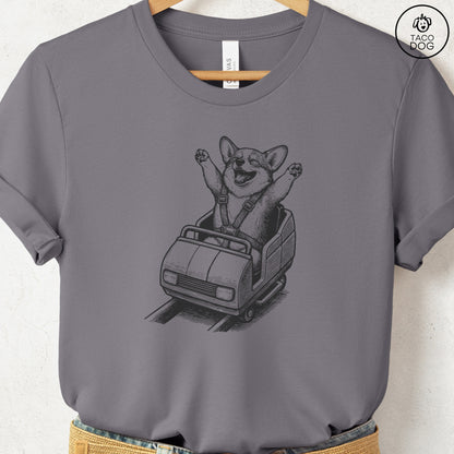Corgi Roller Coaster T-Shirt Storm S