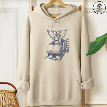 Golden Retriever Roller Coaster Hoodie Sand M Taco-Dog
