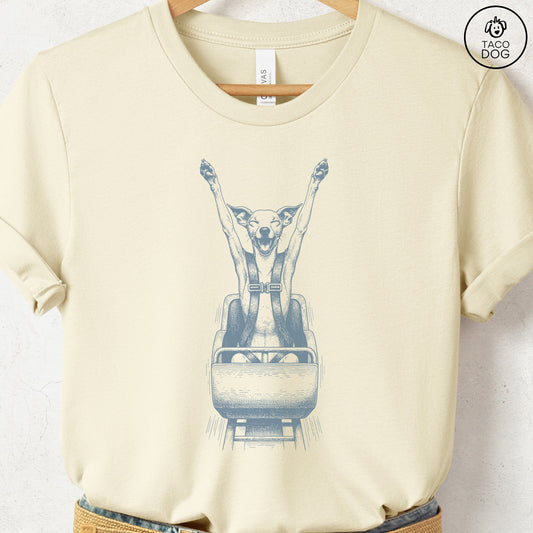 Italian Greyhound Whippet Iggy Roller Coaster T-Shirt Taco-Dog