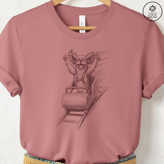 Cavalier King Charles Spaniel Roller Coaster T-Shirt Taco-Dog