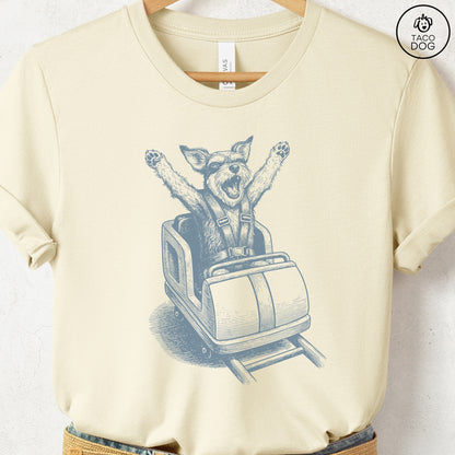 Schnauzer Roller Coaster T-Shirt Natural S Taco-Dog