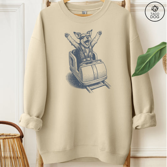 Schnauzer Roller Coaster Sweatshirt Sand M Taco-Dog