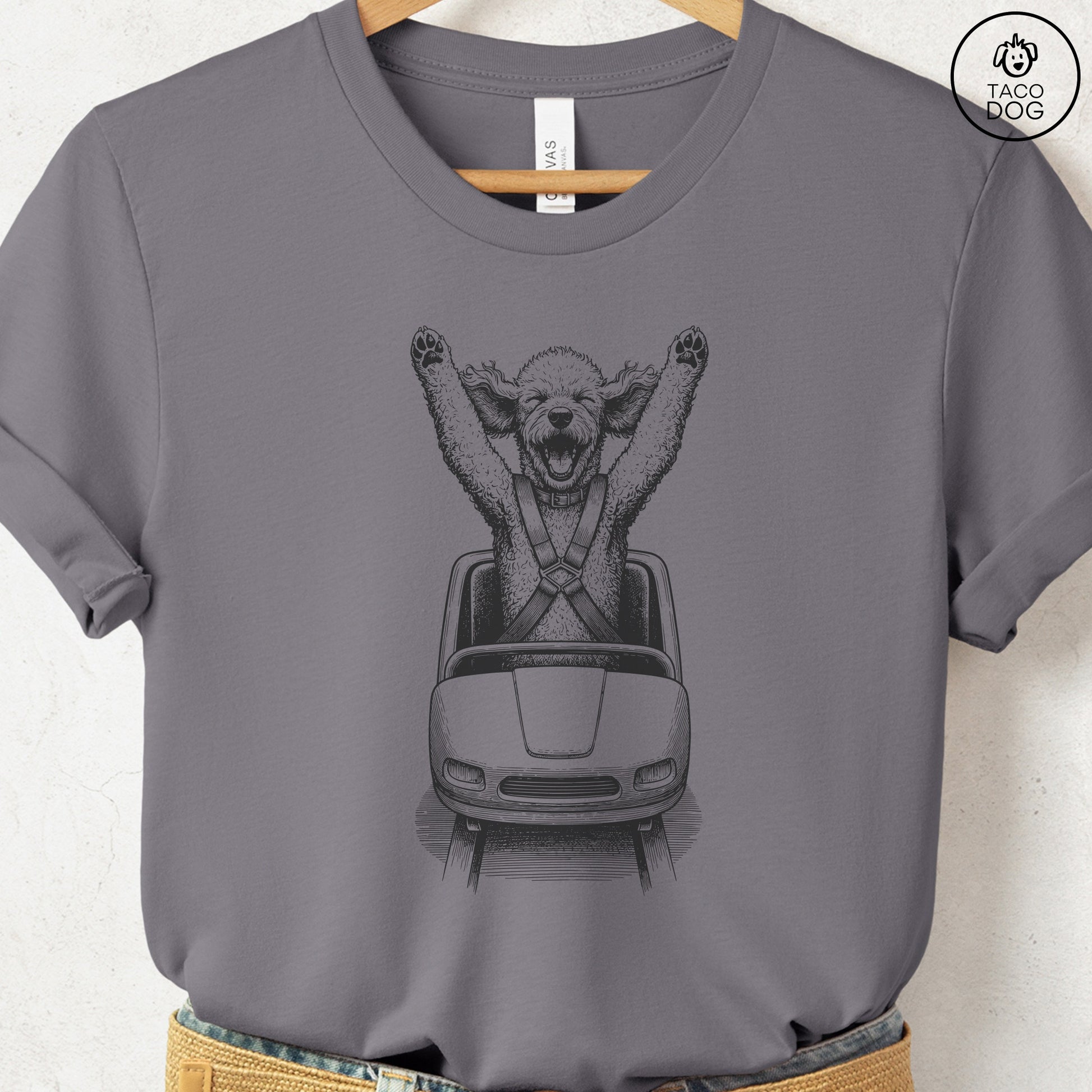 Poodle Roller Coaster T-Shirt