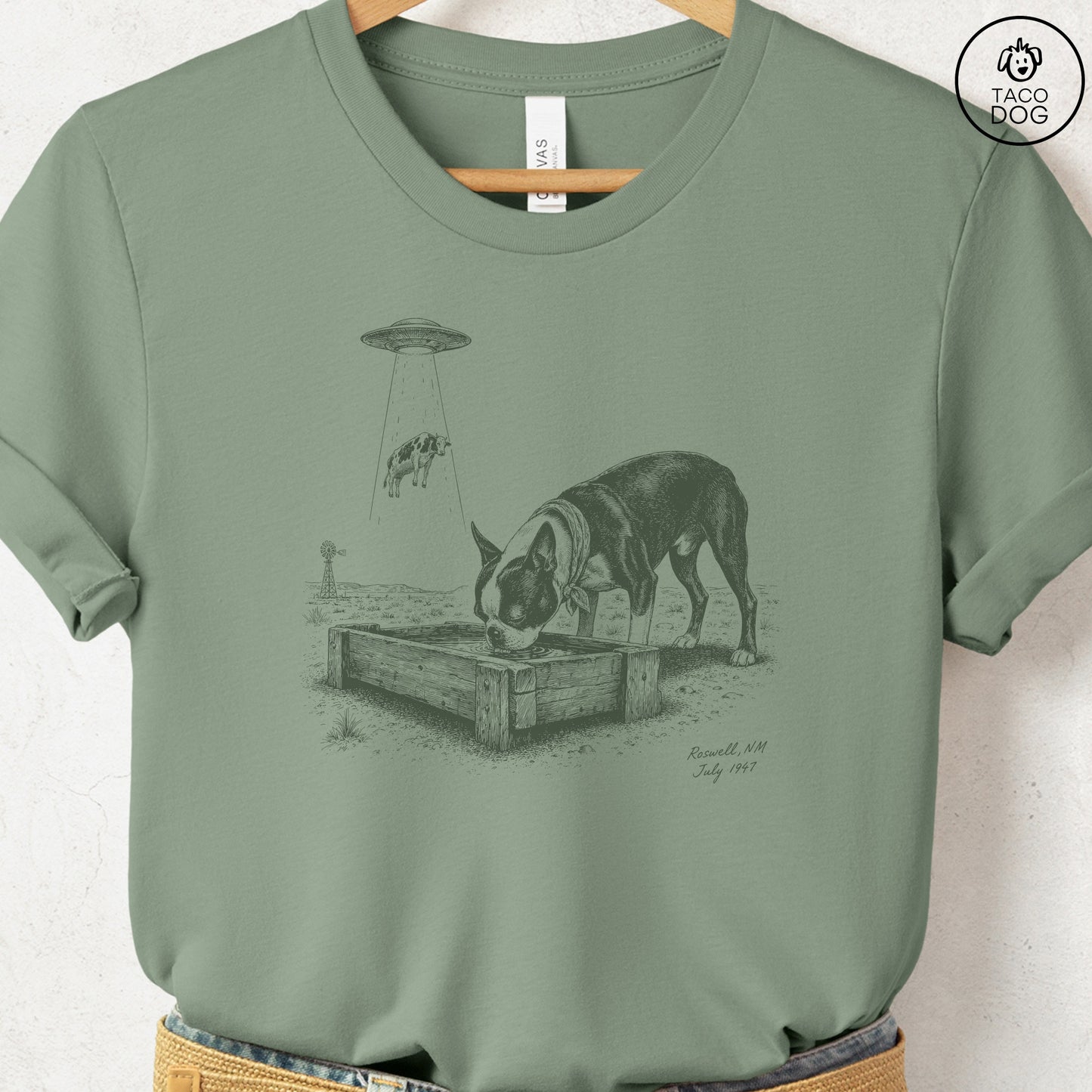 Boston Terrier Roswell T-Shirt