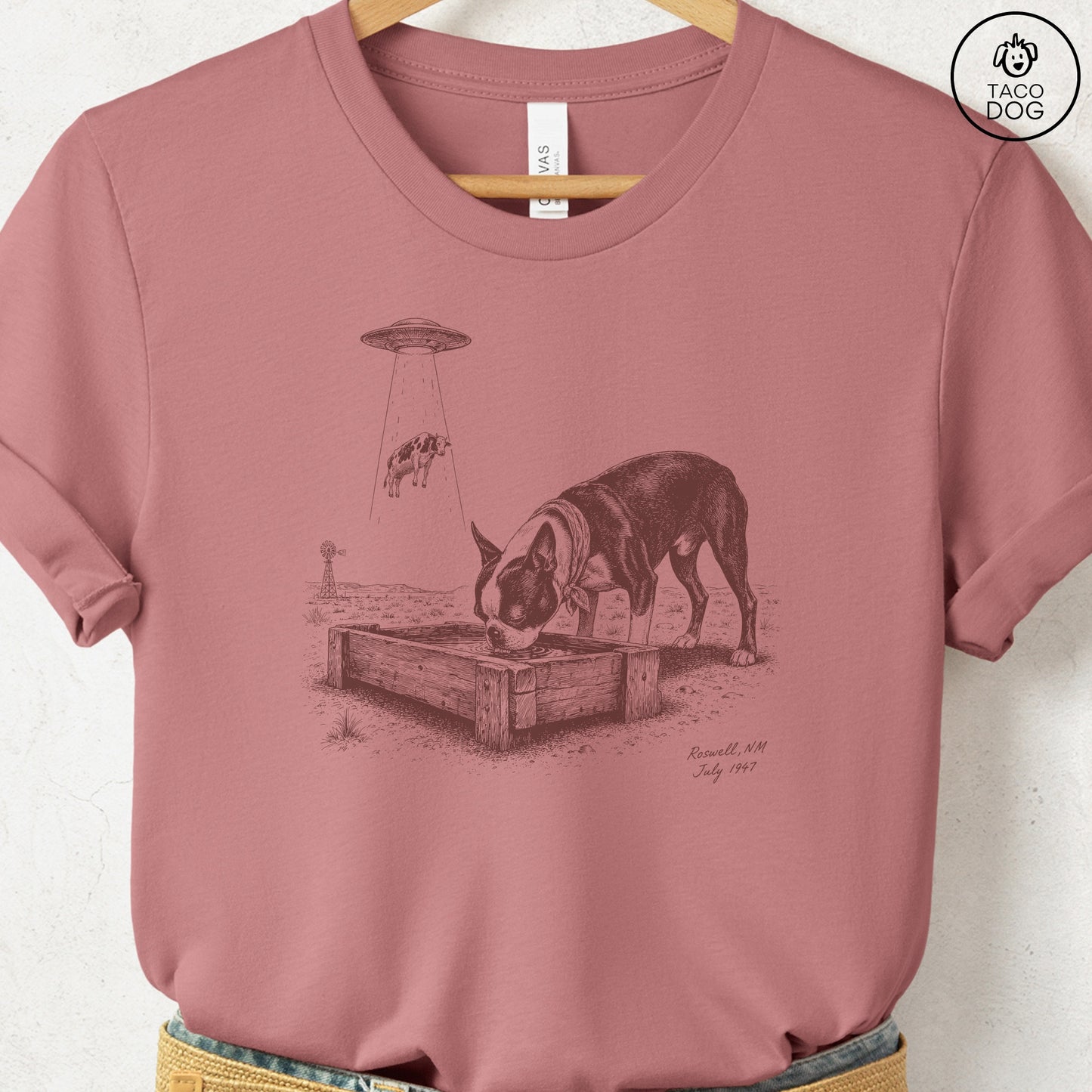 Boston Terrier Roswell T-Shirt