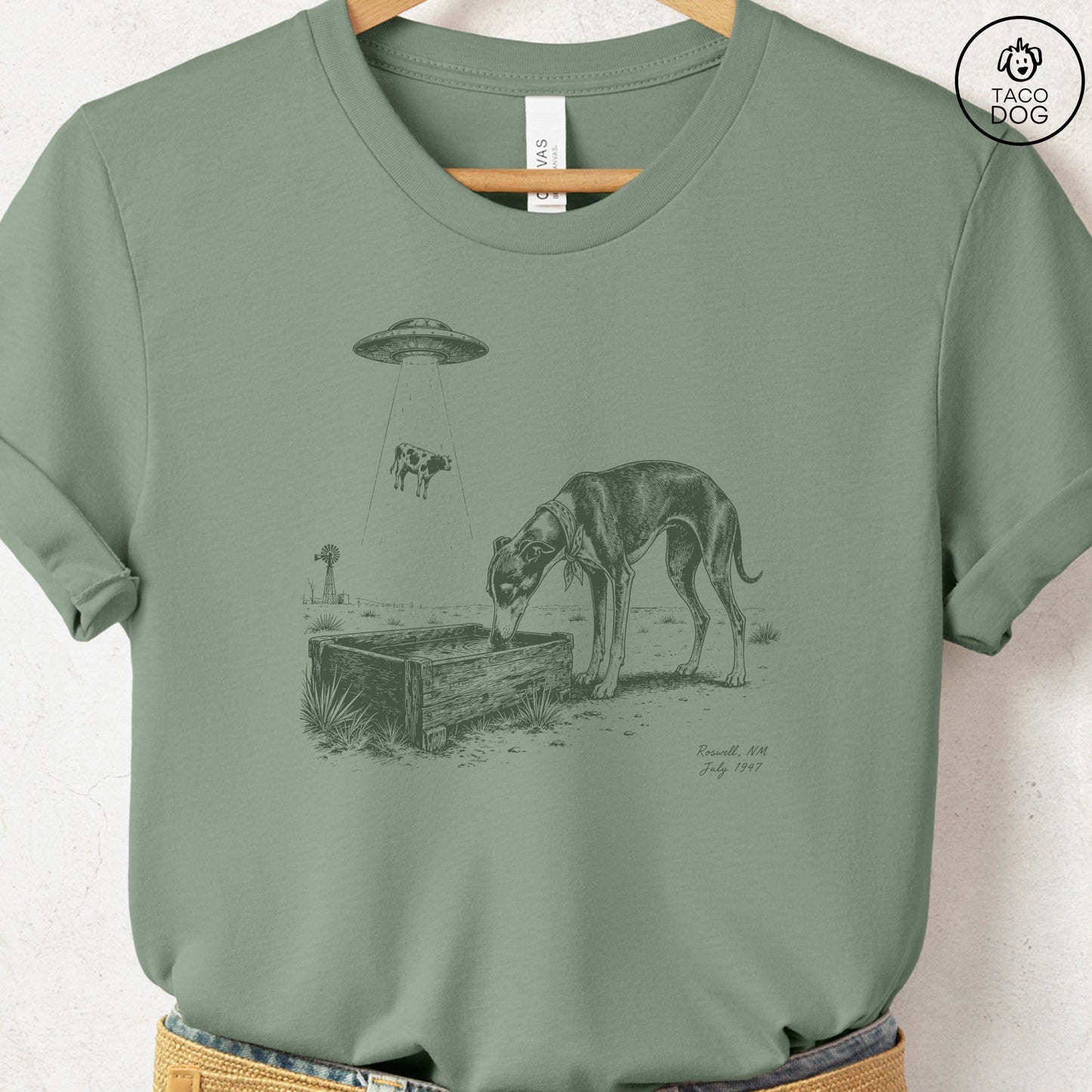 Italian Greyhound Whippet Roswell T-Shirt