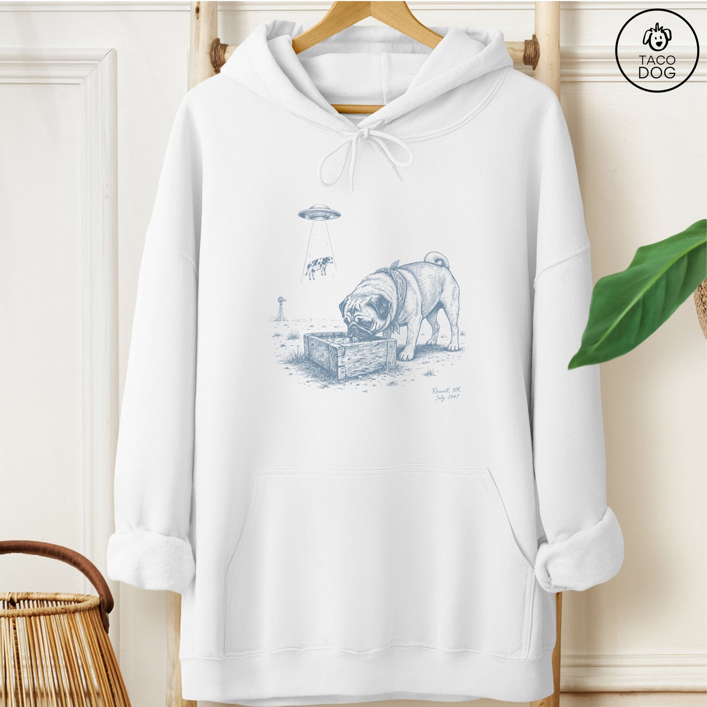 Pug Roswell Hoodie