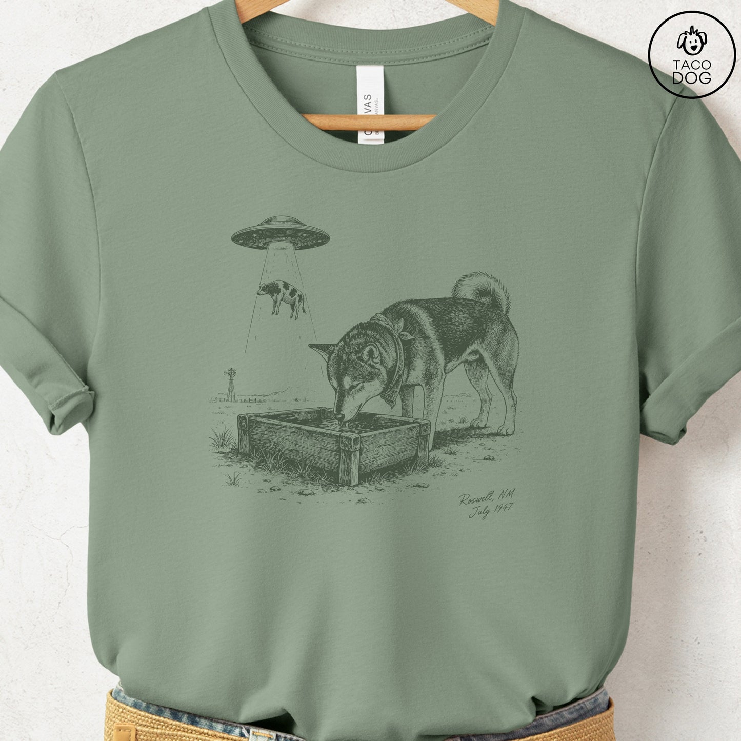 Shiba Inu Roswell T-Shirt