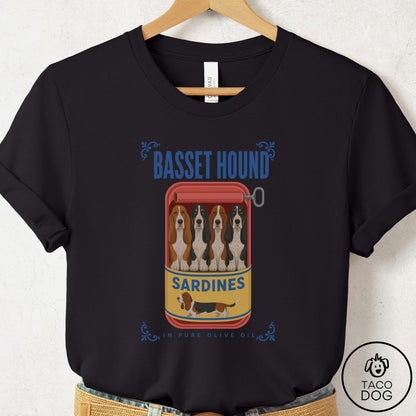 Basset Hound Sardines T-Shirt