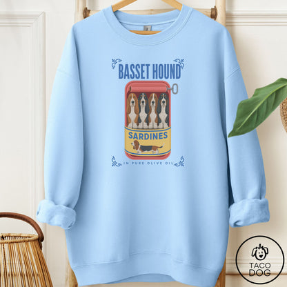 Basset Hound Sardines Sweatshirt