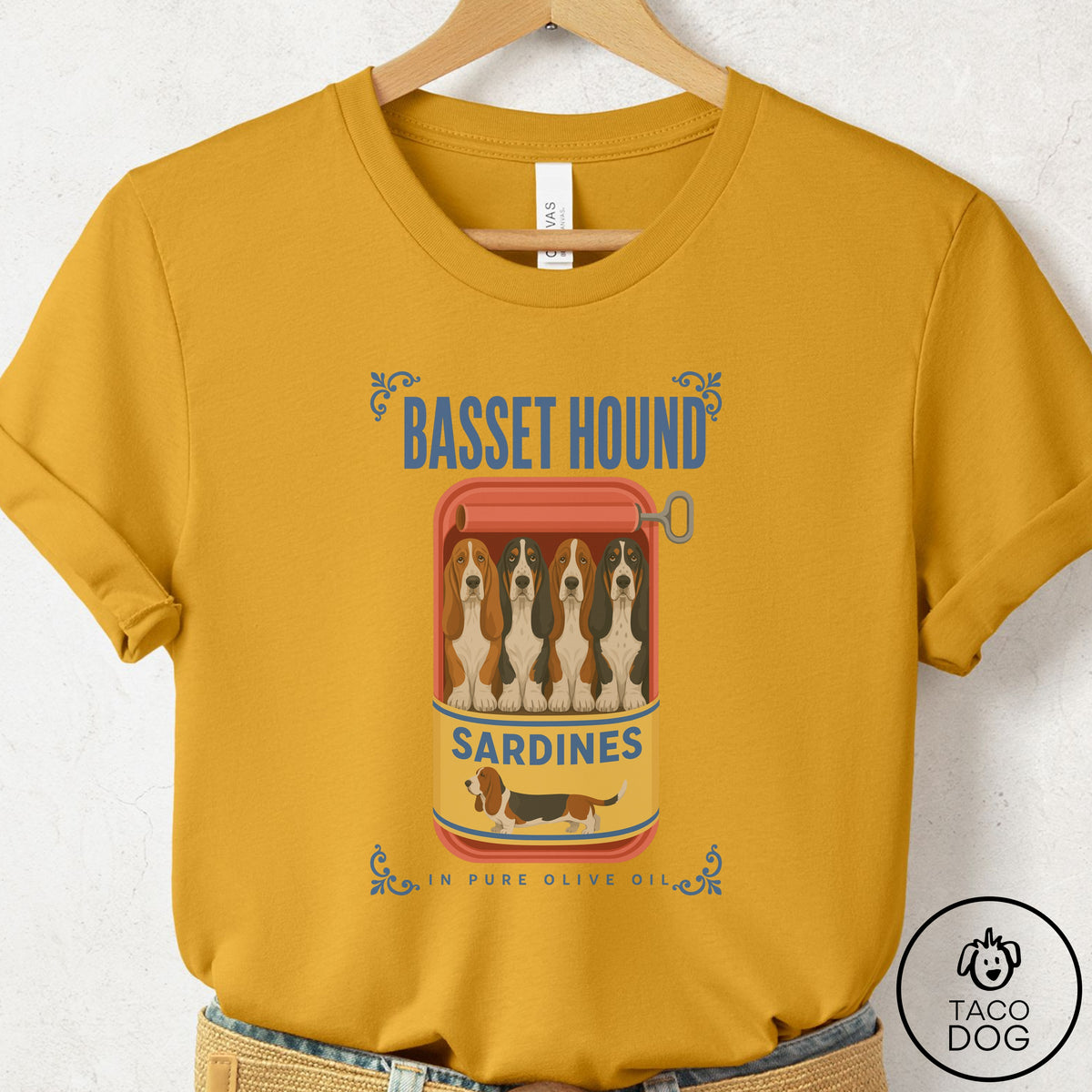 Basset Hound Sardines T-Shirt