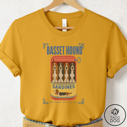 Basset Hound Sardines T-Shirt