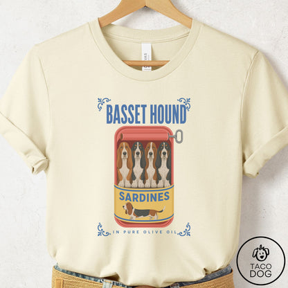 Basset Hound Sardines T-Shirt