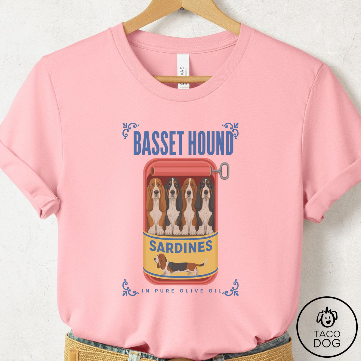 Basset Hound Sardines T-Shirt