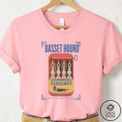 Basset Hound Sardines T-Shirt