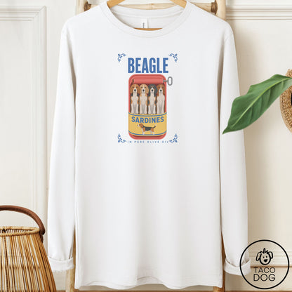 Beagle Sardines Long Sleeve Tee