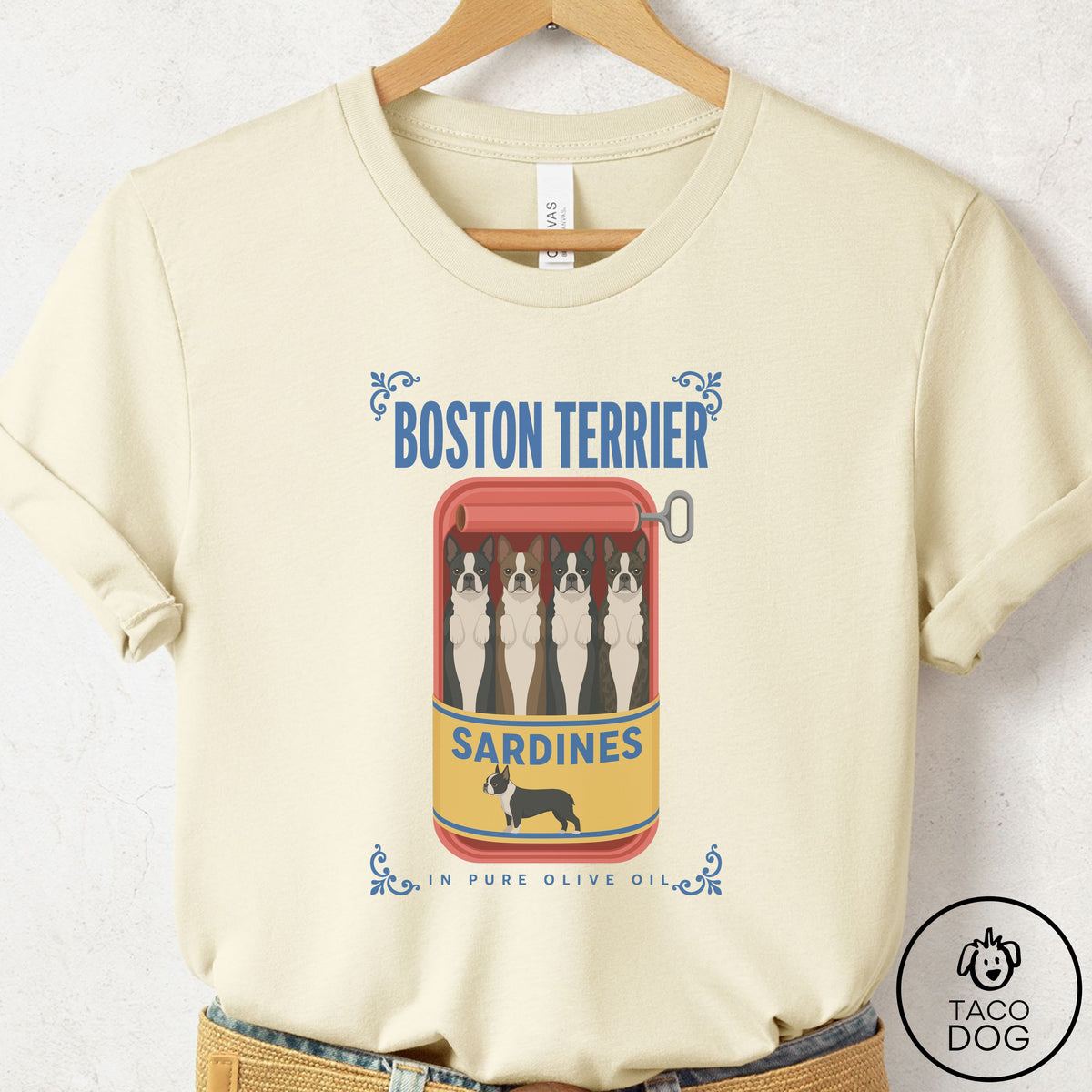 Boston Terrier Sardines T-Shirt
