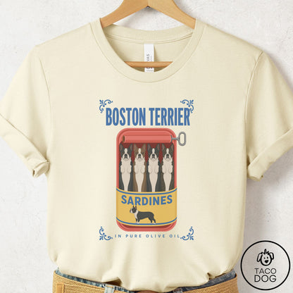 Boston Terrier Sardines T-Shirt